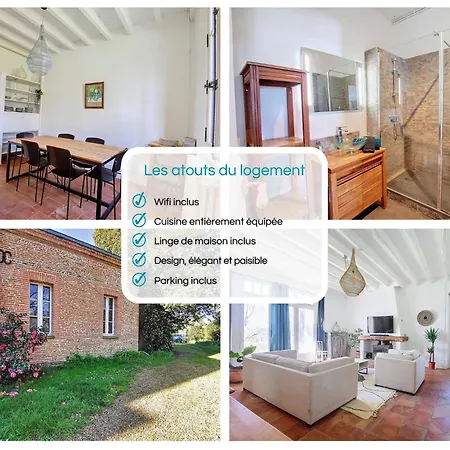 Vakantiehuis Le Relais De Fleyres - Authentique Avec Jardin, Parking Et Wifi Toulouse